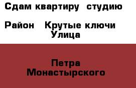 Сдам квартиру -студию › Район ­ Крутые ключи  › Улица ­ Петра Монастырского  › Дом ­ 4 › Этажность дома ­ 3 › Цена ­ 7 000 - Самарская обл. Недвижимость » Квартиры аренда   . Самарская обл.